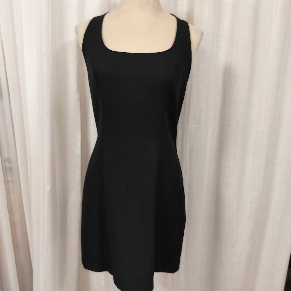 2/$30 VTG XOXO Black Halter Mini Dress Womens Size 9 Little Black Dress